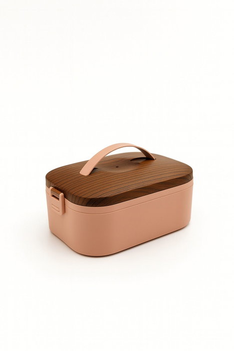 Hermia Caja de almuerzo de acero inoxidable Rosa 650 ml